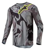 Jersey Alpinestars Racer Tactical - Cinza/Camo/Magneto - Tamanho P