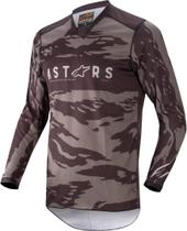 Jersey Alpinestars Racer Tactical preto/cinza para homens