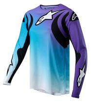 Jersey Alpinestars Stella Fluid Feminino - Branco/Turquesa Jersey Alpinestars Stella Fluid Feminino - Branco/Turquesa