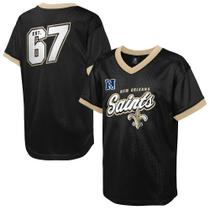 Jersey Outerstuff New Orleans Saints Juvenil com Decote em V e Tela Jersey Outerstuff New Orleans Saints Juvenil com Decote em V e Tela
