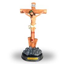 Jesus crucificado 20x9 cm ref 20093 - MINHA TERRA SANTA