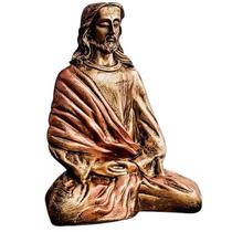 Jesus Meditando Estátua 21cm 28088 Jesus Meditando Estátua 21cm 28088