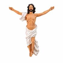 Jesus Ressuscitado Resina Parede 30cm Arte Sacra Católica Jesus Ressuscitado Resina Parede 30cm Arte Sacra Católica