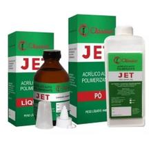 Jet Kit Resina Acrílica Rápida Auto Pó Incolor 440gr + 1 L
