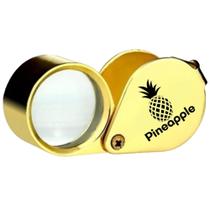 Jewelers Loupe Pineapple G30 com ampliação de 30X com estojo dourado Jewelers Loupe Pineapple G30 com ampliação de 30X com estojo dourado