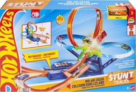 Jfd12 hot wheels pista de brinquedo choque multi-aéreo