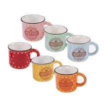 Jg 06 pc canecas de ceramica cafe 85ml