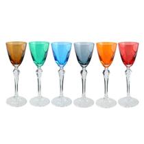 Jg 06 tacas licor elizabeth cristal ecologico 70ml bohemia Jg 06 tacas licor elizabeth cristal ecologico 70ml bohemia