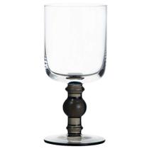 Jg.2 Taças p/Água de Vidro Fumê e Transparente 350ml Fracalanza