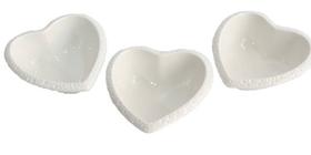 JG 3 Bowls Coração Porcelana TAM 10,5 cm JG 3 Bowls Coração Porcelana TAM 10,5 cm