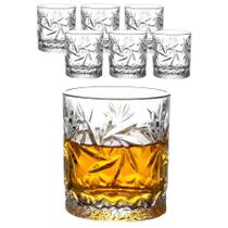 Jg 3 Copo Vidro Baixo Whisky Drink Relevo 280ml Transparente Jg 3 Copo Vidro Baixo Whisky Drink Relevo 280ml Transparente