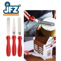 Jg 3 espatulas p/ confeitar 23 cm - JFZ IMPORT