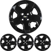 JG 4 Calota Cobalt 2013 2014 a 2020 Aro 15 Black Piano com Emblema JG 4 Calota Cobalt 2013 2014 a 2020 Aro 15 Black Piano com Emblema