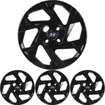 JG 4 Calota HB20 2024 25 Aro 15 Black Piano com Emblema