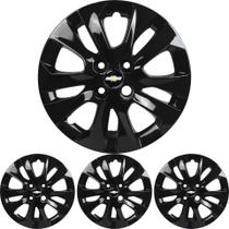 JG 4 Calota Onix Aro 15 Black Piano com Emblema JG 4 Calota Onix Aro 15 Black Piano com Emblema