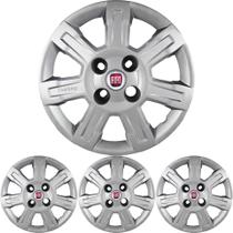 JG 4 Calota Strada Trekking Aro 14 Prata Metálico com Emblema JG 4 Calota Strada Trekking Aro 14 Prata Metálico com Emblema