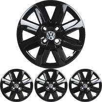 JG 4 Calota Voyage G5 2008 09 10 11 12 Aro 14 Black Piano com Emblema JG 4 Calota Voyage G5 2008 09 10 11 12 Aro 14 Black Piano com Emblema