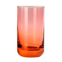 Jg.4 Copos Baixos Vidro Canon Laranja/Rosa 240ml L'Hermitage