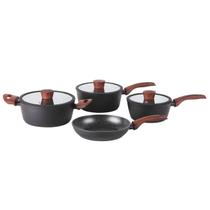 JG 4 Panelas Sirius Indução Rev Cerâmico Preto Brinox JG 4 Panelas Sirius Indução Rev Cerâmico Preto Brinox