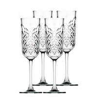 Jg.4 Taças p/Champagne de Vidro Transparente Timeless 175ml Jg.4 Taças p/Champagne de Vidro Transparente Timeless 175ml