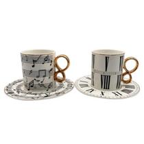 Jg.4 Xícaras de Chá c/Pires Accord New Bone China 180ml Jg.4 Xícaras de Chá c/Pires Accord New Bone China 180ml