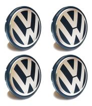 Jg 4pçs Calota Centro P/ Roda Original Vw Gol G5 G6 Fox Polo