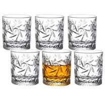 Jg 6 Copo Vidro Baixo Whisky Drink Relevo 280ml Transparente Jg 6 Copo Vidro Baixo Whisky Drink Relevo 280ml Transparente