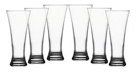 JG 6 COPOS DE CERVEJA PASABAHCE EM VIDRO 300ml