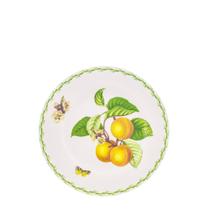 Jg 6 pratos sobremesa fruits and flowers - ROYAL PORCELAIN