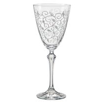 Jg.6 Taças Água de Cristal Elizabeth Decorada Transpar.350ml Jg.6 Taças Água de Cristal Elizabeth Decorada Transpar.350ml