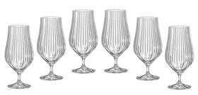 JG 6 Taças P/Cerveja Bohemia Tulipa Optic Em Cristal 540ml JG 6 Taças P/Cerveja Bohemia Tulipa Optic Em Cristal 540ml