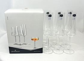 Jg.6 Taças p/Champagne de Cristal Xtra 210ml