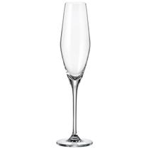 Jg.6 Taças p/Champanhe em Cristal Loxia Transparente 210ml