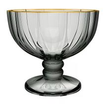 Jg 6 tacas sobremesa refinatto vidro fume 350ml lhermitage Jg 6 tacas sobremesa refinatto vidro fume 350ml lhermitage