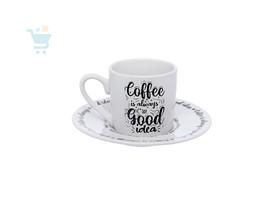 Jg 6 Xícaras Café de Porcelana 80ml Coffe Hauskraft. - Haukraft Jg 6 Xícaras Café de Porcelana 80ml Coffe Hauskraft. - Haukraft
