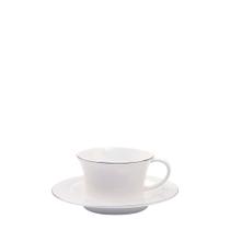Jg 6 xicaras/pires cha radius platinum - Royal Porcelain Jg 6 xicaras/pires cha radius platinum - Royal Porcelain