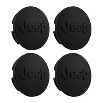 Jg Calota Calotinha Miolo Centro Roda Jeep Renegade Preto Fosco