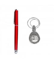 Jg Caneta De Metal Touch Screen Com Chaveiro Náutico