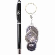 Jg Caneta Metal Touch Screen Chaveiro Chinelo - Vasco