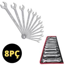 Jg Chave Combinada 10 A 19mm Crv Profissional 8 Pç Ferja