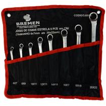 Jg chave estrela 6-22mm 8 pcs crv 6803 bremen Jg chave estrela 6-22mm 8 pcs crv 6803 bremen