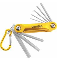 Jg Chave Hexagonal Allen Curta Canivete 1,5-8,0mm 8pç Vonder