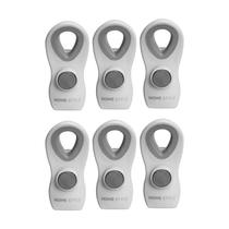 Jg clips para embalagem com ima cocinero 6pcs neu home style:cinza Jg clips para embalagem com ima cocinero 6pcs neu home style:cinza