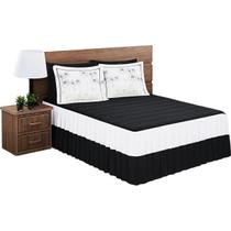 Jg Colcha Matelada C Porta Travesseiros Bordados Cama Queen 3 Peças Quarto Hotel