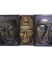 Jg Com 3 Adesivos Quadro Buda 38X29cm