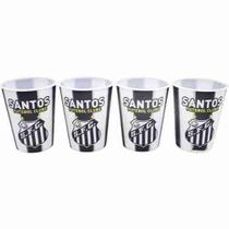 Jg. Com 4 Copos 3D 400ml - Santos - Mileno