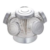 Jg De 5 Potes Pequenos De 160ml C/base Giratória Jg De 5 Potes Pequenos De 160ml C/base Giratória