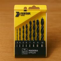 Jg de brocas madeira 8 pecas - fertak Jg de brocas madeira 8 pecas - fertak
