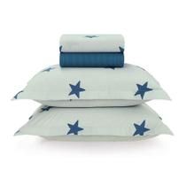 Jg de Cama Infantil Casal Karsten 180 fios Percal Estrelado Jg de Cama Infantil Casal Karsten 180 fios Percal Estrelado