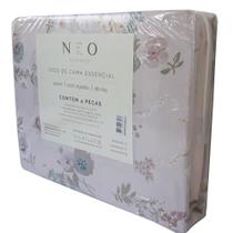 Jg de Cama Queen Plum Essencial 180 fios 100%Algodão 4Peças - Camesa